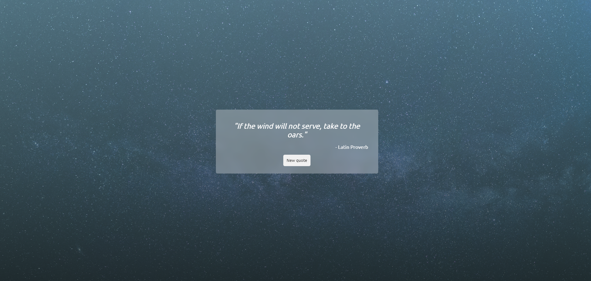 Quote Generator app screenshot